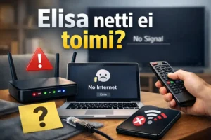Elisa netti ei toimi
