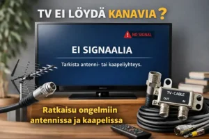 TV ei löydä kanavia