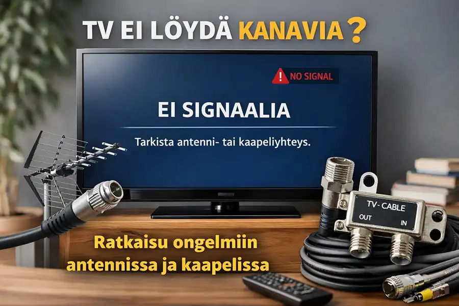 TV ei löydä kanavia