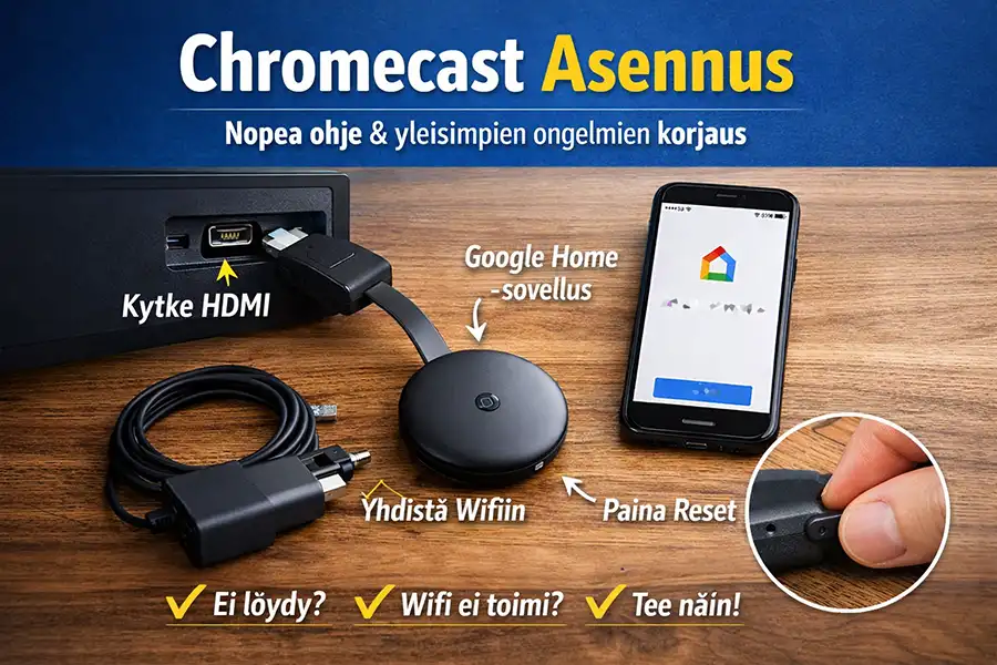 Chromecast asennus