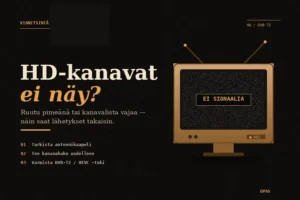 HD kanavat ei näy