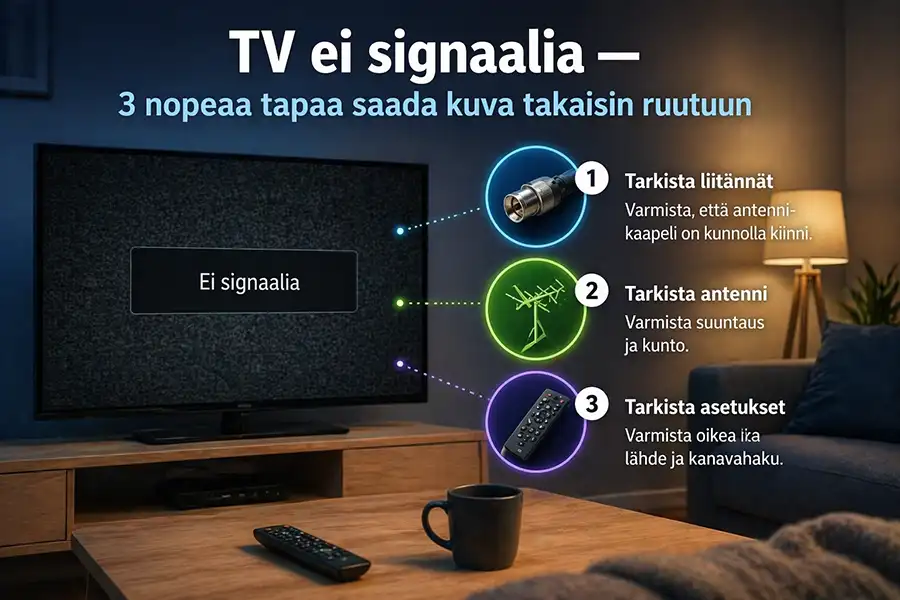 TV ei signaalia