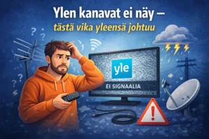 Ylen kanavat ei näy